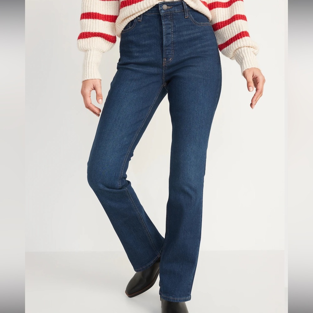 Old Navy Kicker-Boot Dark Wash Jeans